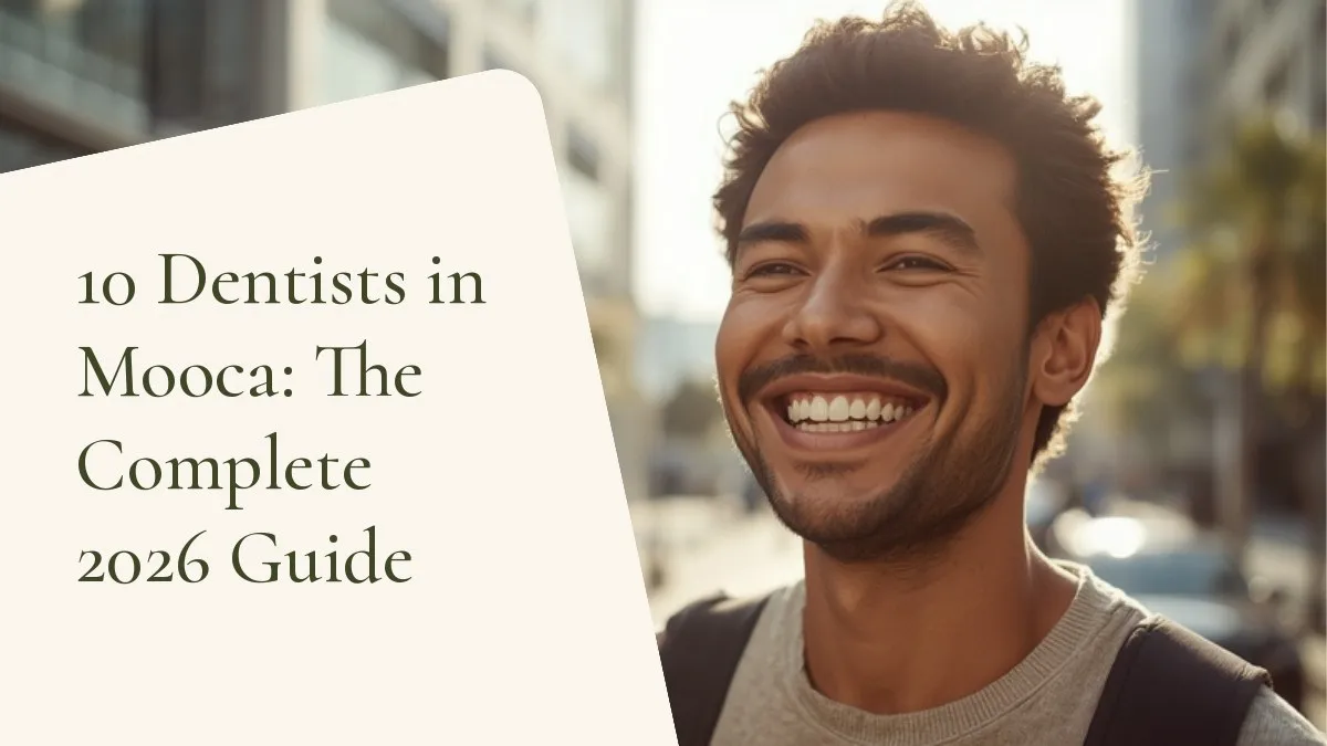 Person smiling naturally and confidently — cover of the guide '10 Dentists in Mooca: The Complete 2026 Guide', from the dental office of Dr. Cléo Salustiano, a dentist in Mooca, São Paulo.