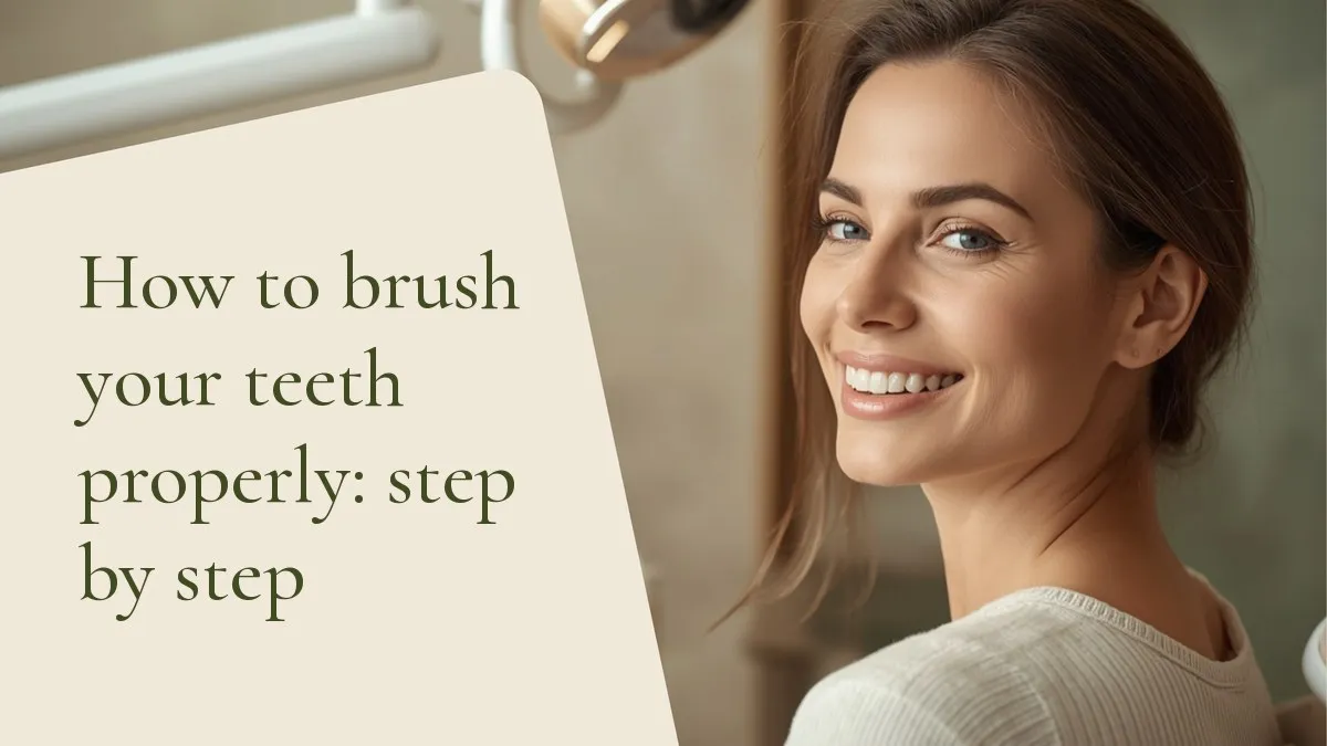 Woman smiling naturally — cover of the article on how to brush your teeth properly, from the dental office of Dr. Cléo Salustiano, dentist in Mooca, São Paulo.
