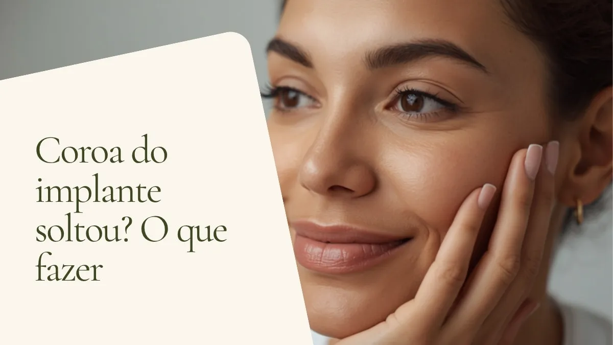 Objetos de odontologia relacionados ao tema sobre superfície clara — capa do artigo 'Coroa sobre implante caiu ou afrouxou: o que fazer?', do consultório da Dra. Cléo Salustiano, dentista na Mooca, São Paulo.