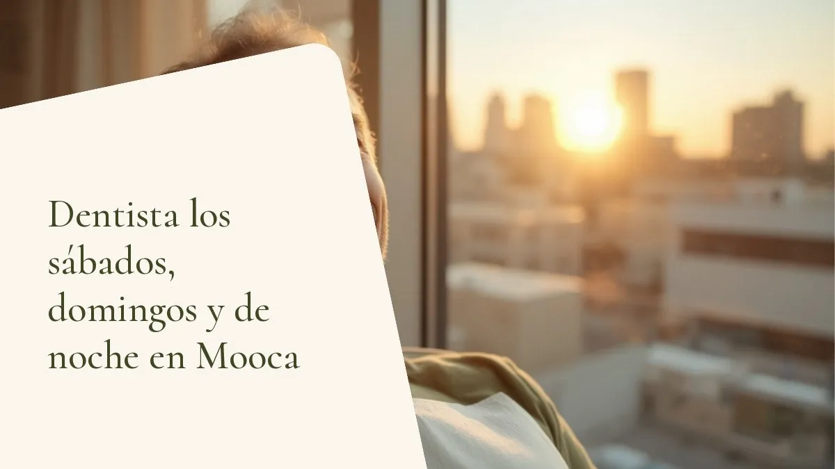 Recepción de consultorio dental iluminada al final del día — portada del artículo sobre atención los sábados, domingos y de noche en Mooca, del consultorio de la Dra. Cléo Salustiano, dentista en Mooca, São Paulo.