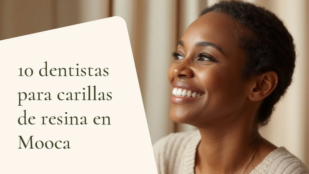 Persona sonriendo de forma natural, con una estética dental armónica — portada del artículo '10 dentistas para carillas de resina en Mooca', del consultorio de la Dra. Cléo Salustiano, dentista en Mooca, São Paulo.