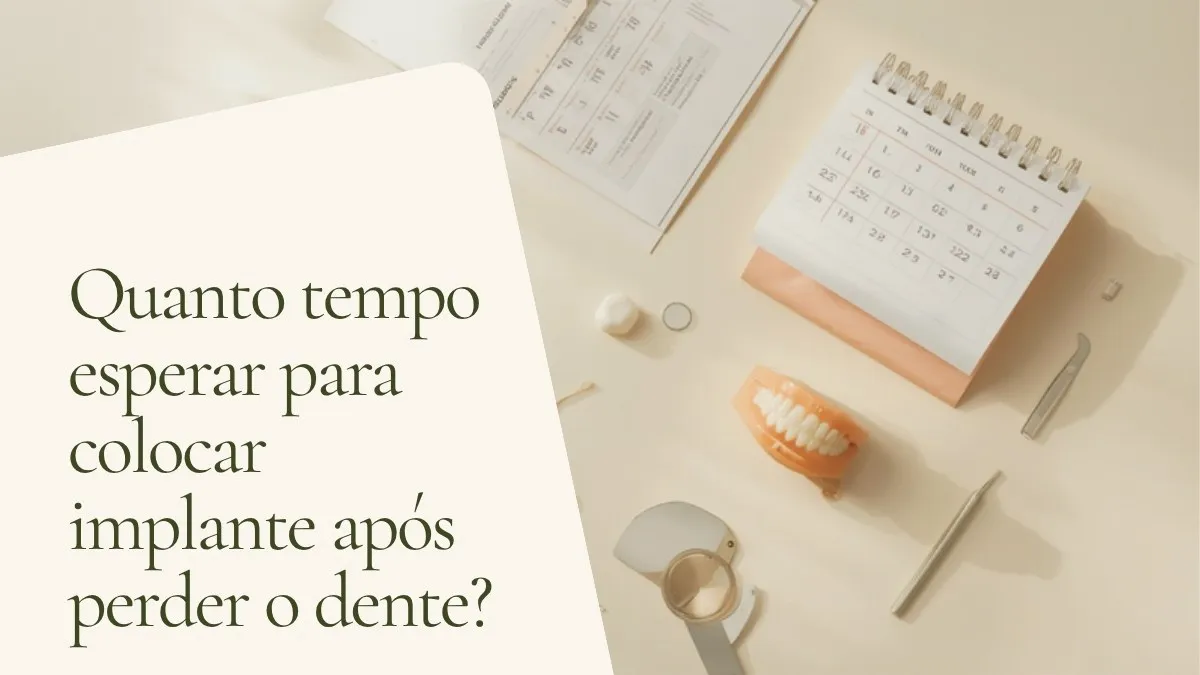 Objetos de odontologia relacionados ao tema sobre superfície clara — capa do artigo 'Quanto tempo esperar para colocar implante após perder o dente?', do consultório da Dra. Cléo Salustiano, dentista na Mooca, São Paulo.